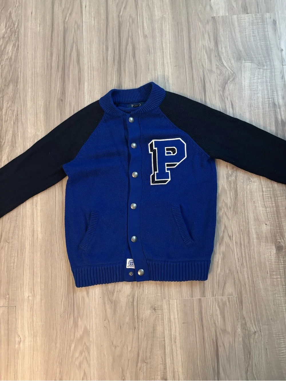 Polo Ralph Lauren Varsity Style Cardigan with 'P' Patch